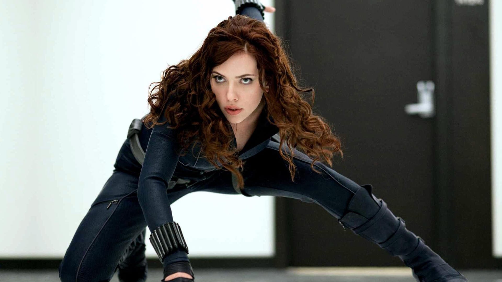 Scarlett Johansson como a Viúva Negra em Homem de Ferro 2