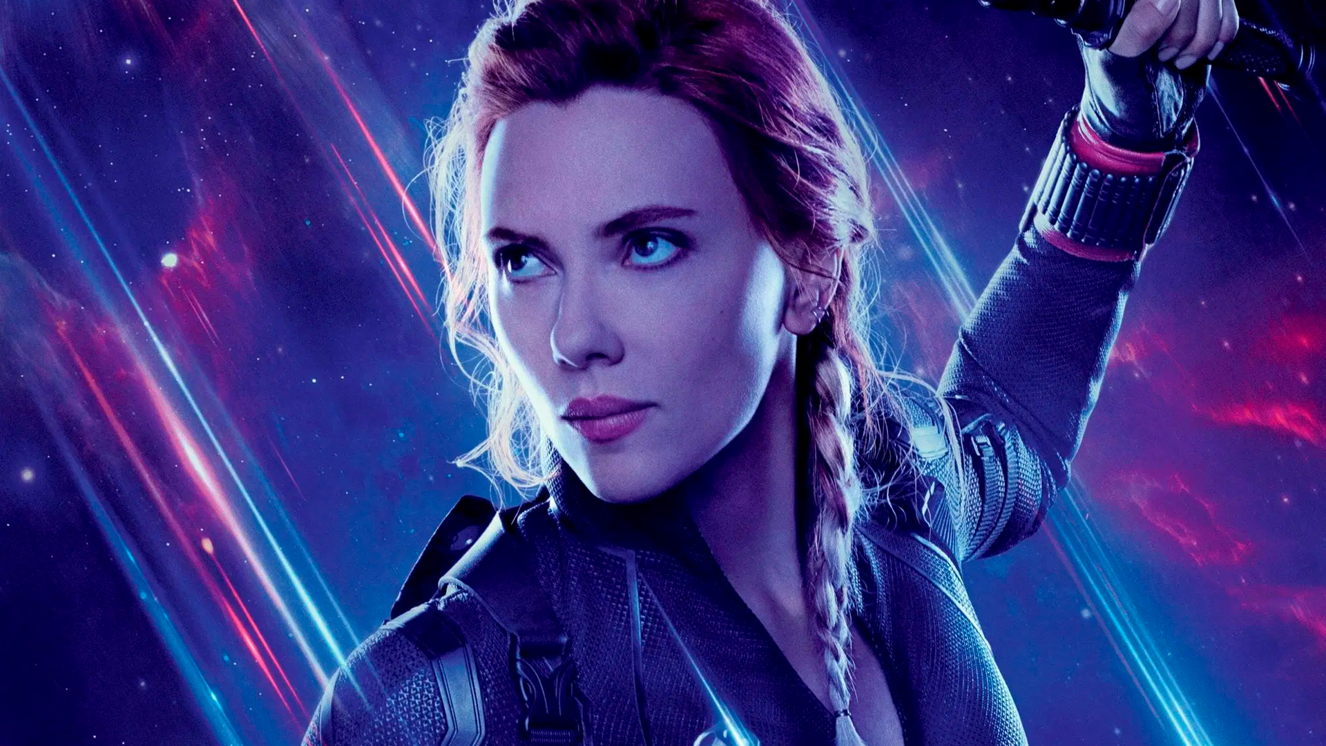 Scarlett Johansson como a Viúva Negra em Vingadores Ultimato