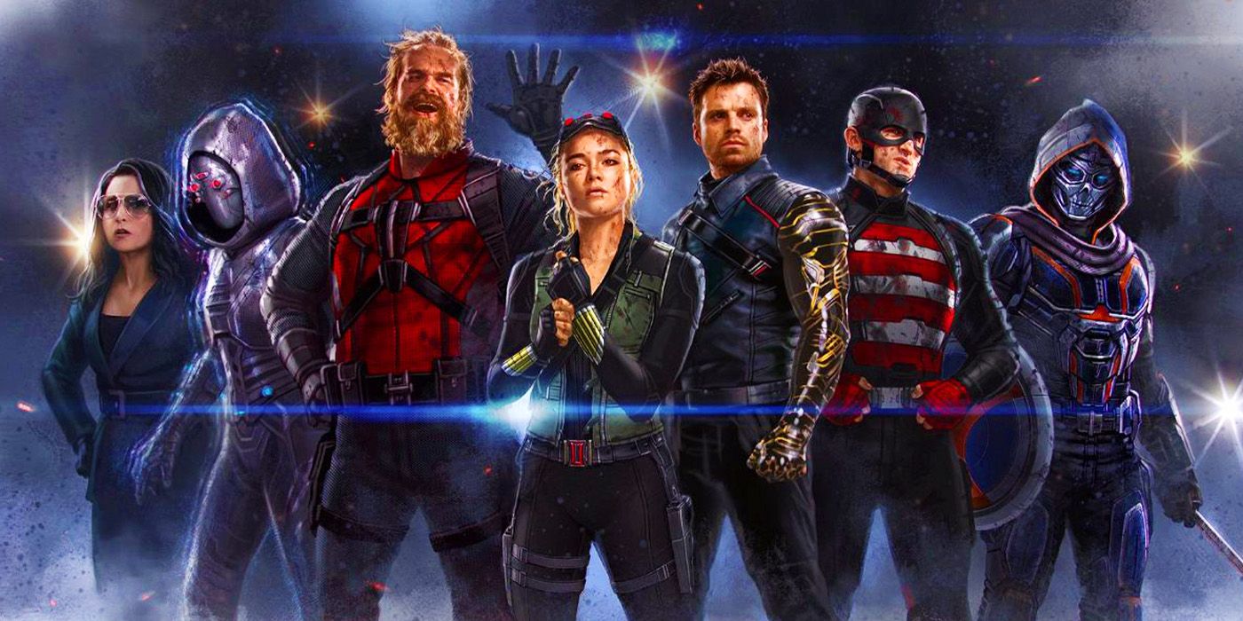 A formação dos Thunderbolts* no filme da Marvel Studios.