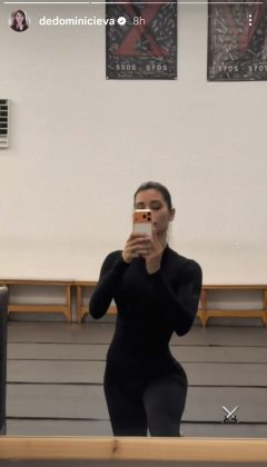 Eve de Dominici treinando em fotos do instagram - 2